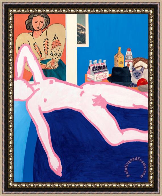 Tom Wesselmann Great American Nude #26, 1962 Framed Painting