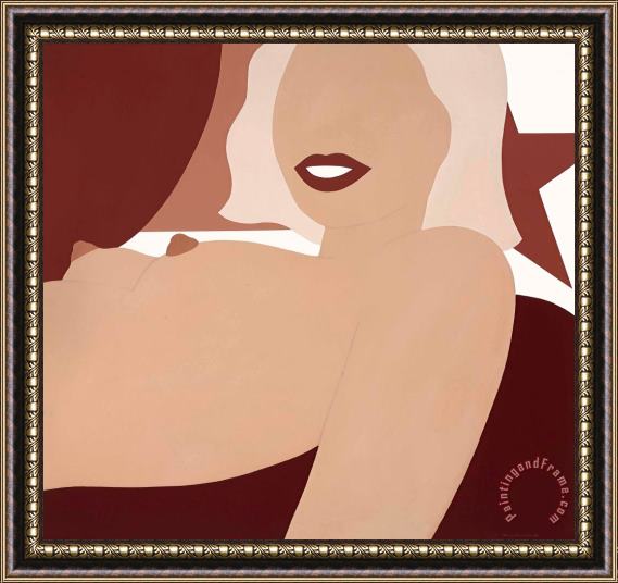 Tom Wesselmann Great American Nude #60, 1965 Framed Painting