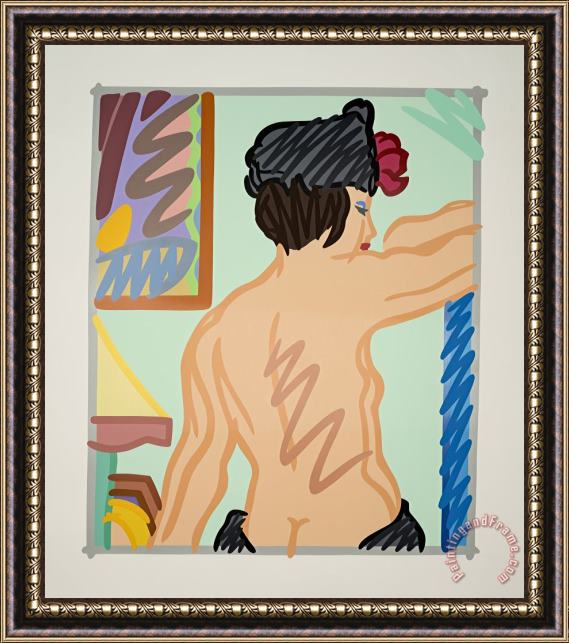 Tom Wesselmann Judy with Black Hat, 1997 Framed Painting