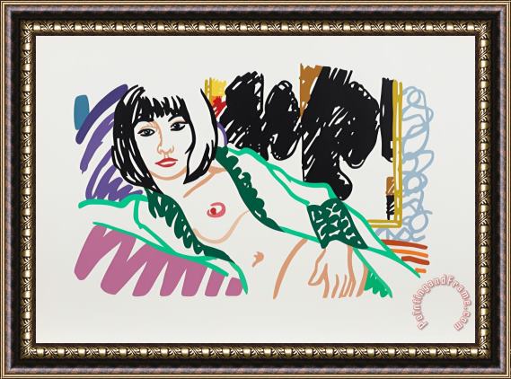 Tom Wesselmann Monica in Robe with Motherwell, 1994 Framed Painting