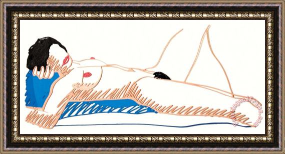 Tom Wesselmann Monica Lying on Her Back, 1985 1997 Framed Print