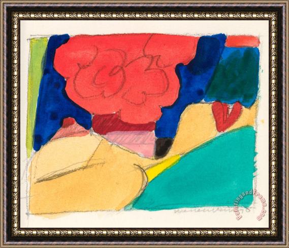 Tom Wesselmann Study for a Nude Collage Edition, 1970 Framed Print