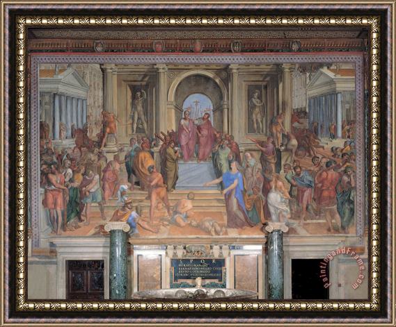 Tommaso Laureti Justice of Brutus Framed Painting