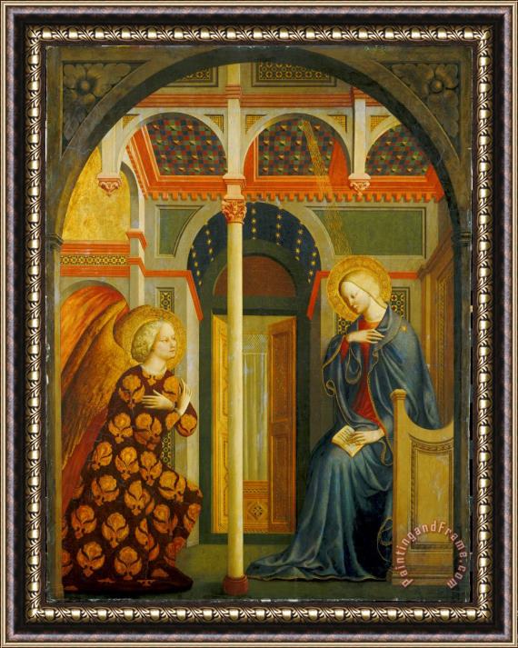 Tommaso Masolino da Panicale The Annunciation Framed Painting