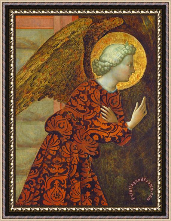 Tommaso Masolino da Panicale The Archangel Gabriel Framed Painting