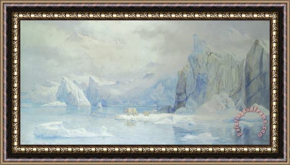 Tristram Ellis Glacier Framed Painting