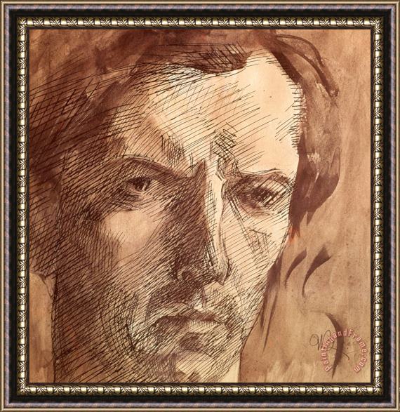 Umberto Boccioni Self Portrait Framed Print