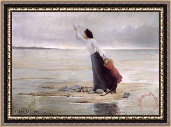 Uranie Colin Libour Rising Tide Framed Painting