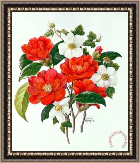 Ursula Hodgson Camellia Adolf Audusson Framed Painting