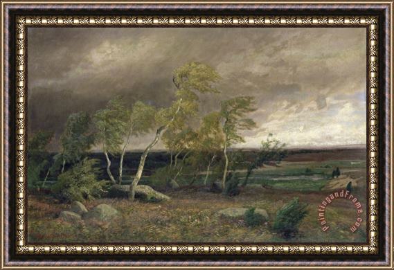 Valentin Ruths The Heath in a Storm Framed Painting