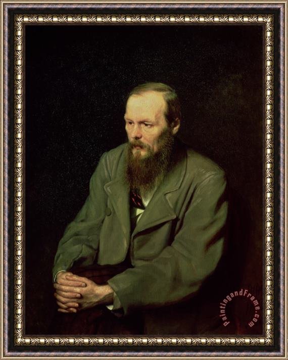 Vasili Grigorevich Perov Portrait Of Fyodor Dostoyevsky Framed Print