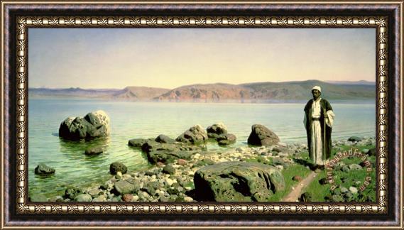 Vasilij Dmitrievich Polenov At the Sea of Galilee Framed Print