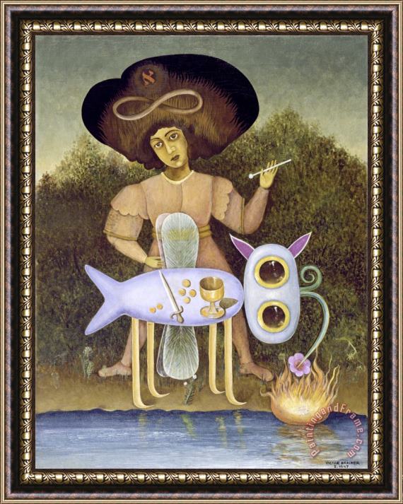 Victor Brauner The Surrealist (le Surrealiste) Framed Painting