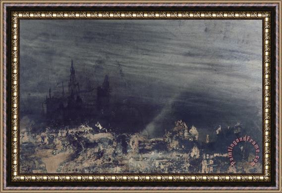 Victor Hugo The Dead City Framed Painting