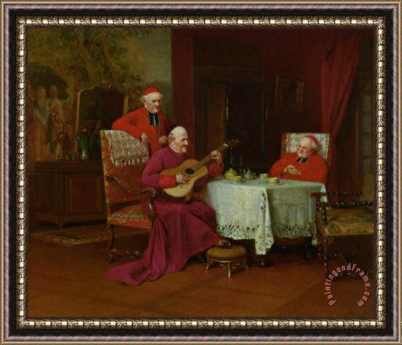 Victor Marais Milton A Musical Interlude Framed Painting