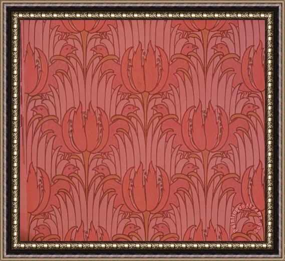 Victorian Voysey Wallpaper Design Framed Print