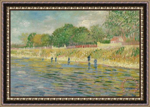 Vincent van Gogh Bank Of The Seine Framed Painting