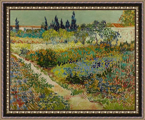 Vincent van Gogh Garden At Arles Framed Print
