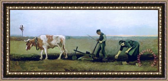 Vincent van Gogh Labourer and Peasant Framed Painting