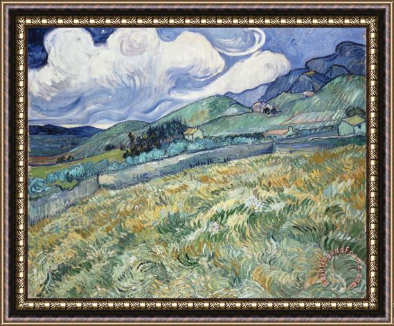 Vincent van Gogh Landscape From Saint-remy Framed Print