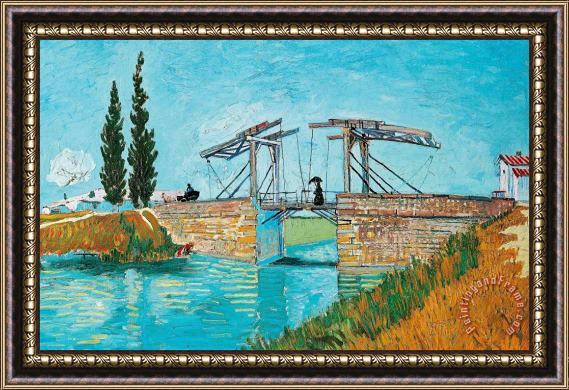 Vincent van Gogh Langlois Bridge At Arles Framed Painting
