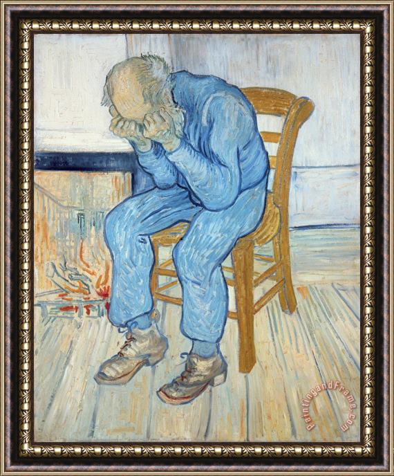 Vincent van Gogh Old Man in Sorrow Framed Painting