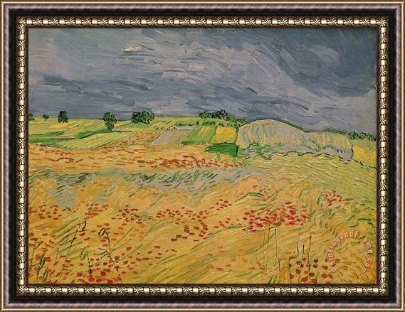 Vincent van Gogh Plain At Auvers Framed Painting