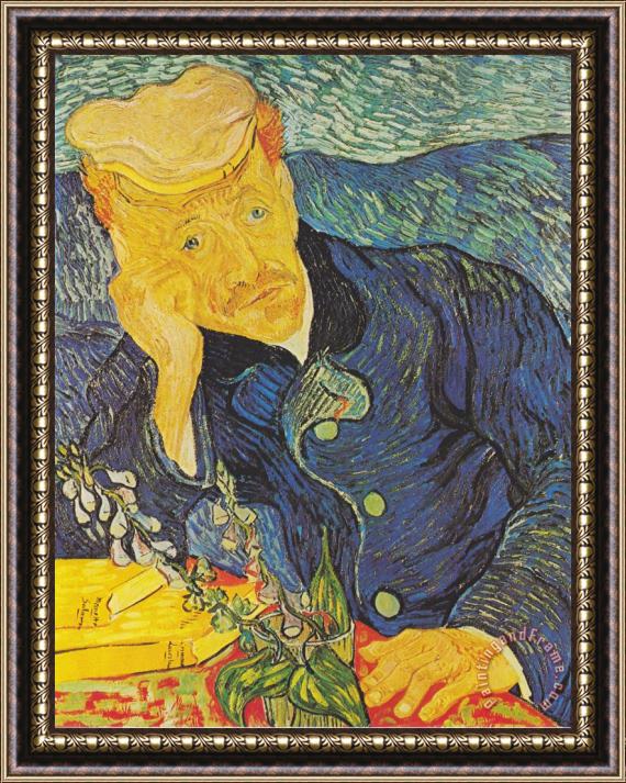 Vincent van Gogh Portrait of Doctor Gachet Framed Painting