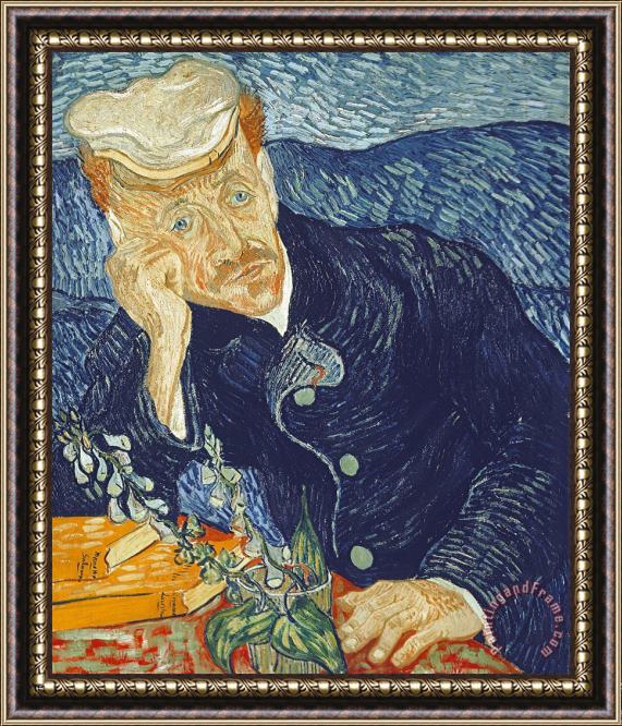 Vincent van Gogh Portrait Of Dr Gachet Framed Painting
