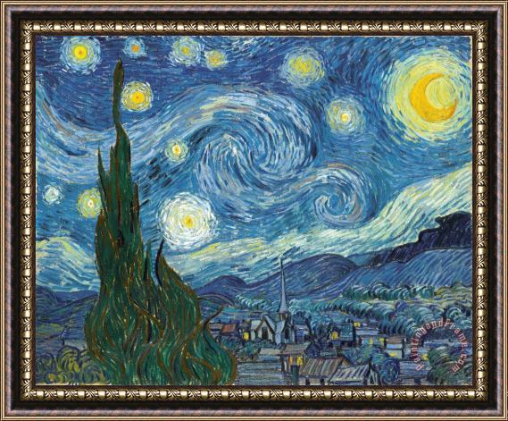 Vincent van Gogh Starry Night Framed Painting