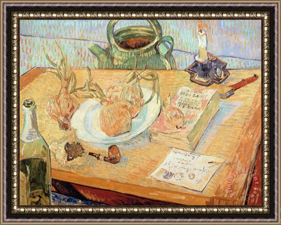 Vincent van Gogh Still Life With Onions Framed Painting