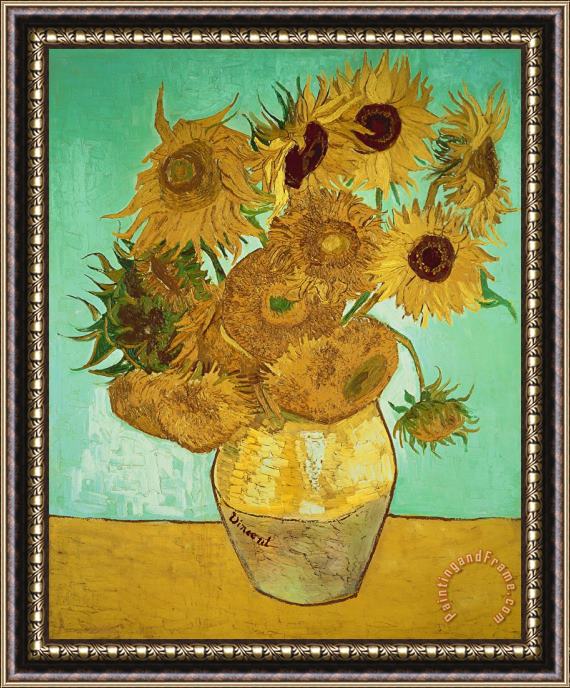 Vincent Van Gogh Sunflowers Framed Print