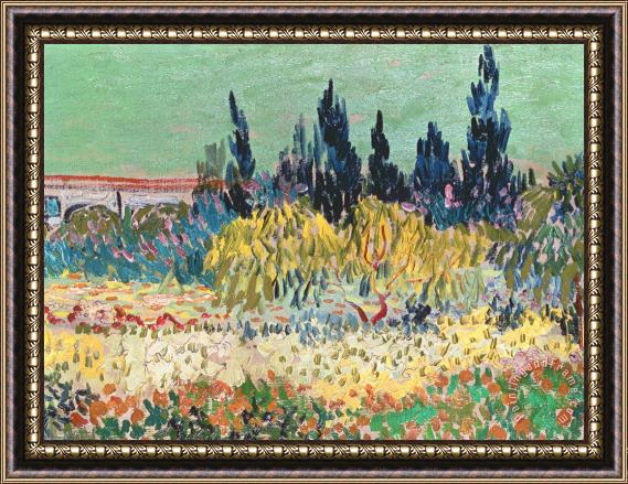 Vincent van Gogh The Garden at Arles Framed Print