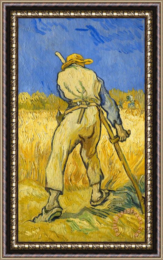 Vincent van Gogh The Reaper Framed Painting