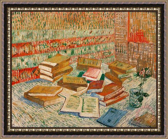 Vincent van Gogh The Yellow Books Framed Painting