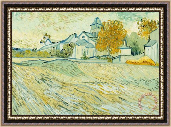 Vincent van Gogh View Of Asylum And Saint-remy Chapel Framed Print