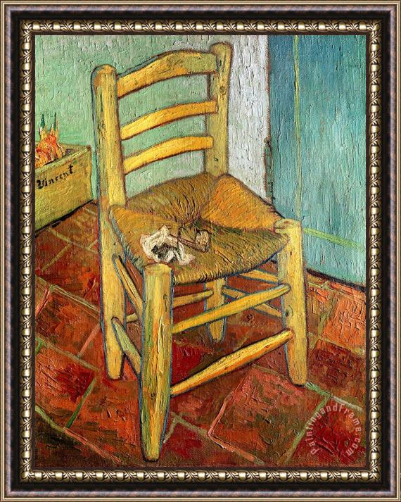 Vincent van Gogh Vincent's Chair 1888 Framed Painting