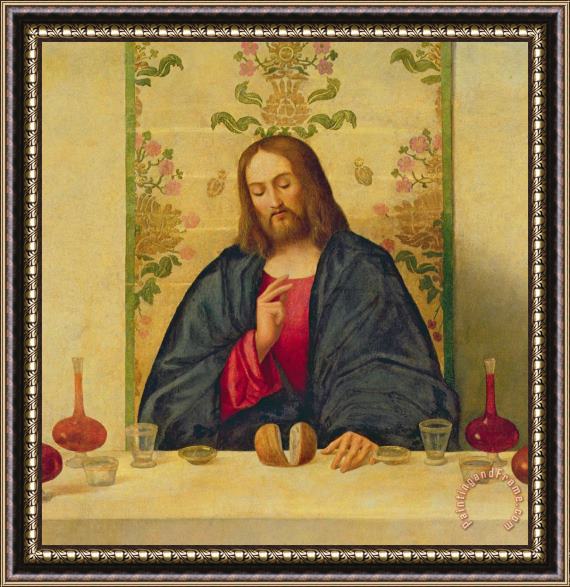 Vincenzo di Biaio Catena The Supper at Emmaus Framed Painting