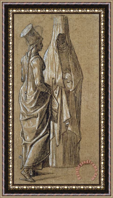 Vittore Carpaccio Two Standing Women, One in Mamluk Dress Framed Painting