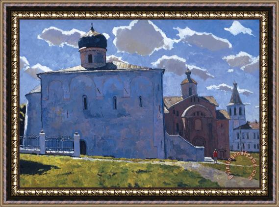 Vladimir F. Stozharov Novgorod Yaroslav Monastery Framed Print