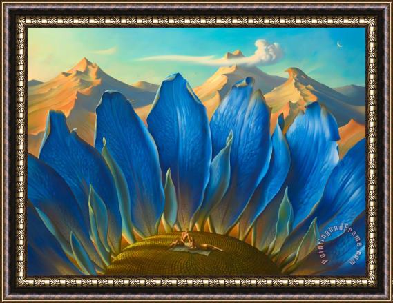 Vladimir Kush Across The Mountains And Into The Trees Framed Print