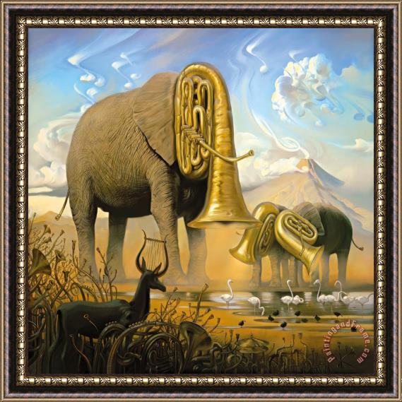 Vladimir Kush African Sonata Framed Painting