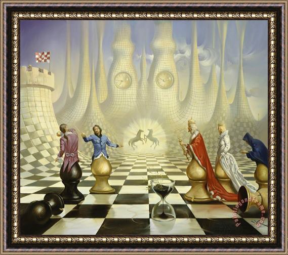 Vladimir Kush Chess Framed Painting