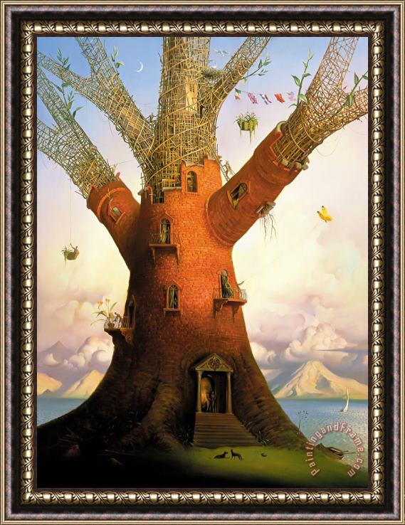 Vladimir Kush Family Tree Framed Painting