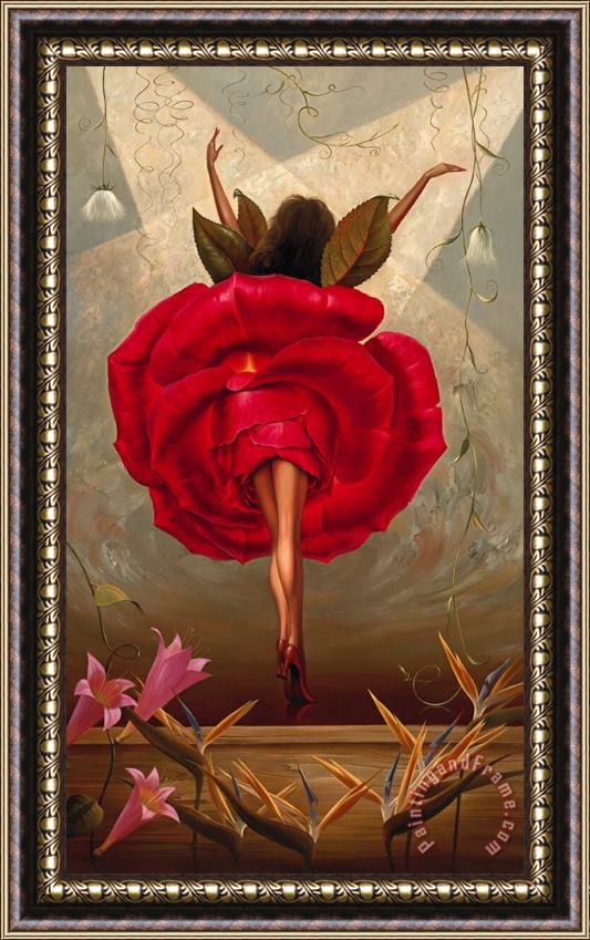 Vladimir Kush Flamenco Dancer Framed Painting