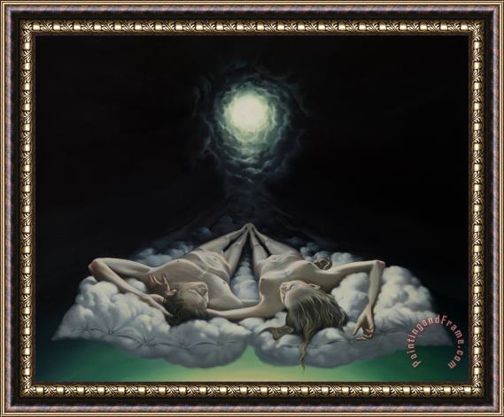 Vladimir Kush Fleeing Into The Night Framed Painting