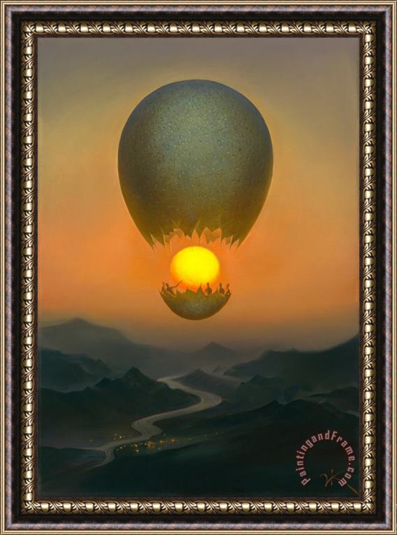Vladimir Kush Flight of The Sun Framed Painting