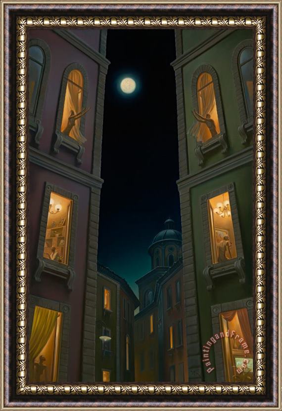 Vladimir Kush Full Moon Games Framed Painting