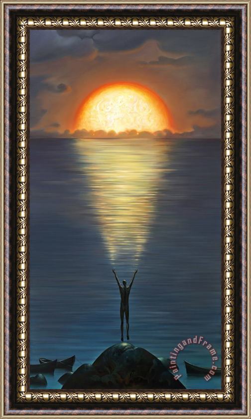 Vladimir Kush Gift of The Sun Framed Painting