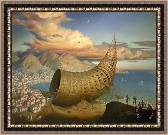 Vladimir Kush Horn of Babel Framed Painting